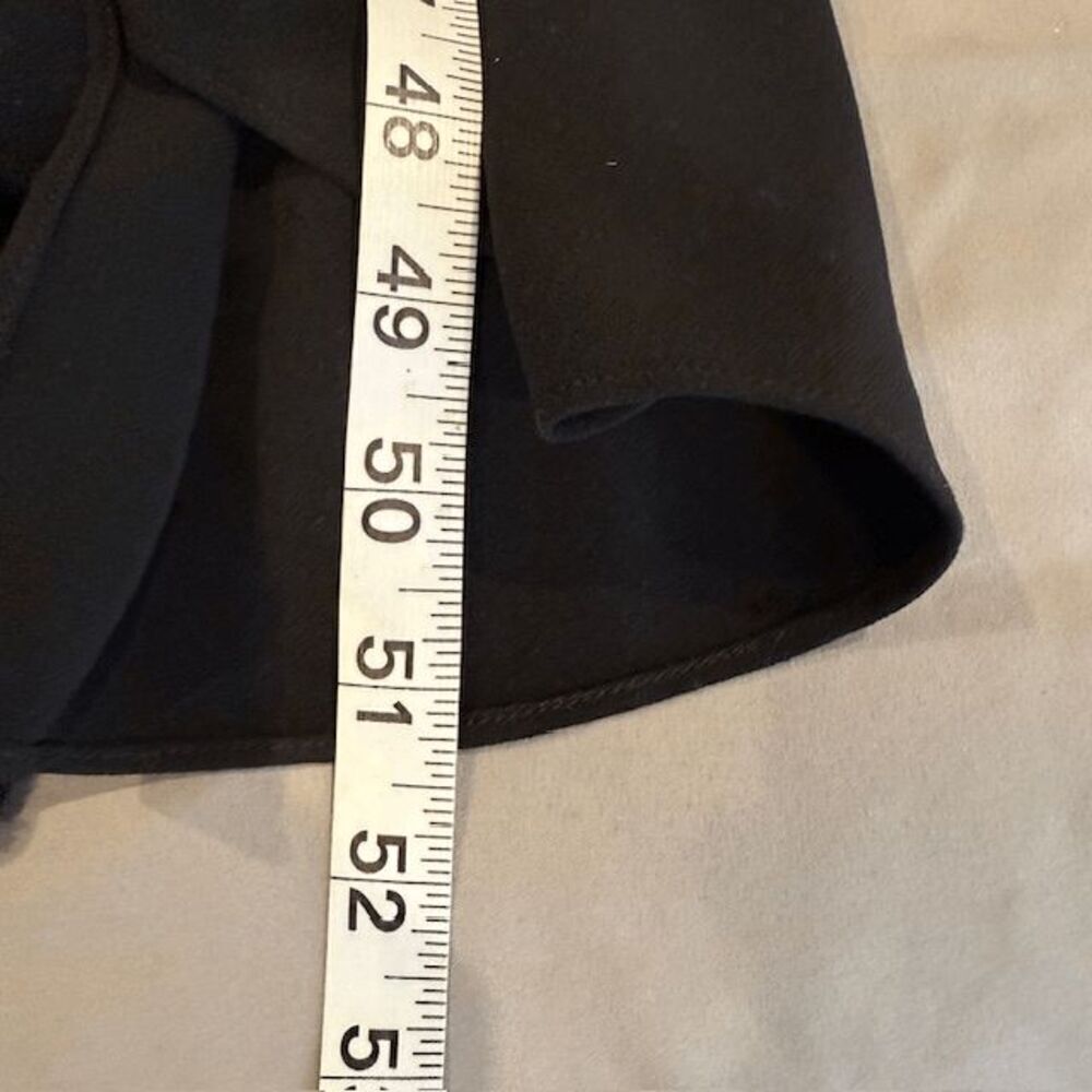 Halston Heritage Black Cut Out Cocktail Dress Sexy Asymmetric Hem Size 6 - Picture 14 of 15